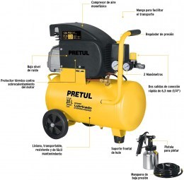 Compressor Kit-PVC hose-Pistol-COMP-KIT20 PETRUL41